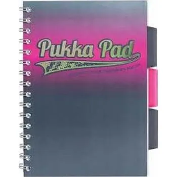 Blok Pukka Pad - Projektový blok Elektra A5 200 stran linky 8mm růžový