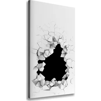 Obraz Vertikální Foto obraz na plátně Díra ve stěně