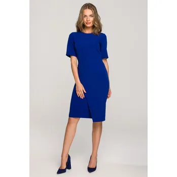 Dámské šaty Stylove Pouzdrové elegantní šaty Style S317 modré EU velikost: XXL