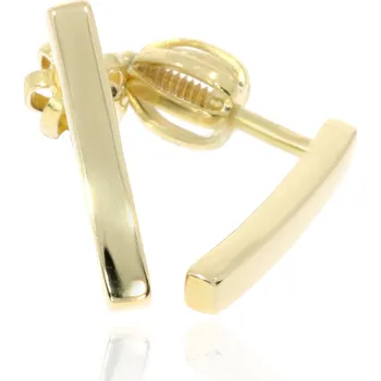 Náušnice Zlatnictví Helios Zlaté náušnice v lesku na šroubek