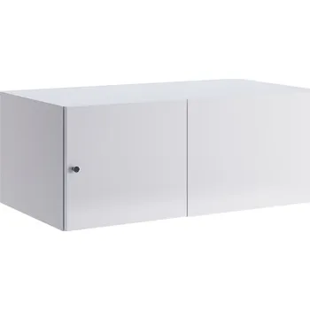 Šatní skříň Renar Babylon B9 (bílá + bílá vysoký lesk)