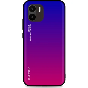 Pouzdro na mobilní telefon Kryt Xiaomi Redmi A1 pevný duhový fialový (obal neboli pouzdro na Xiaomi Redmi A1)