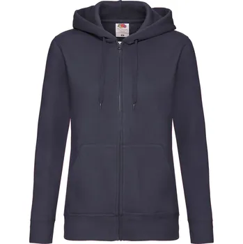 Dámská mikina Fruit of the Loom Dámská mikina s kapucí 62-118-0 Deep Navy XL