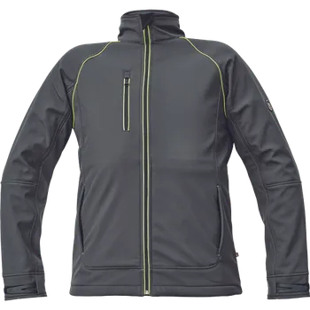 Pánská bunda SHELDON softshell bunda antracit/žlutá - v. XXXL