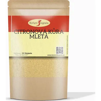Koření Koření Skýpala Citrónová kůra mletá Hmotnost: 40 g