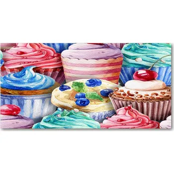 Obraz Fotoobraz na skle Barevné bábovky