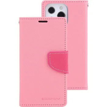Pouzdro na mobilní telefon MERCURY 53821 MERCURY FANCY Peněženkový obal Apple iPhone 14 Pro Max růžový