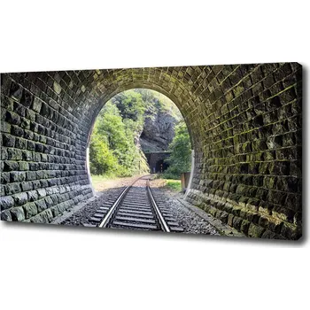 Obraz Foto obraz na plátně Železniční tunel