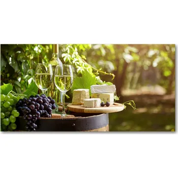 Obraz Foto obraz skleněný horizontální Víno a občerstvení