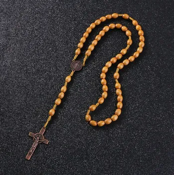 Náhrdelník Amparo Miranda® Růženec R382 světle hnědý