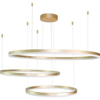 LED Závěsné svítidlo Azzardo HALO PENDANT 100+80+60 Gold AZ4708 130W 11 100lm 3000K IP20 120cm zlaté