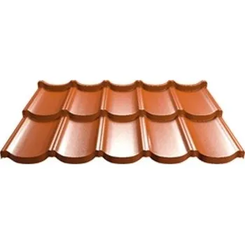 Střešní krytina Plechová střešní krytina Satjam Taurus Modul Povrchová úprava: Satmat 35 PMH, Barva krytiny: Hnědá RAL 8017