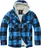 Brandit Lumberjacket Hooded modrá/černá, S