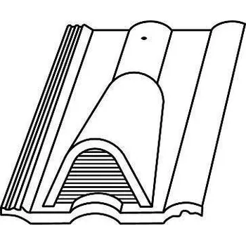 betonová krytina Střešní krytina Nelskamp Finkenberger větrací / TOP 2000S tmavohnědá, betonová