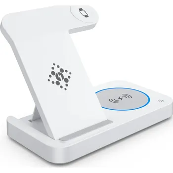 Ostatní příslušenství k chytrým hodinkám Nabíjecí stojánek pro zařízení Samsung 15W 4v1 - Bílý