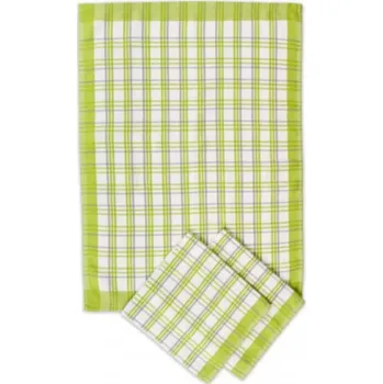 Utěrka Utěrka kuch. 3ks 70x50cm zelená 100% Egyptská bavlna