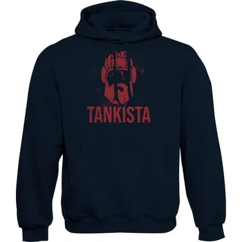 Pánská mikina Mikina s kapucí Tankista (merch) - námořní modrá