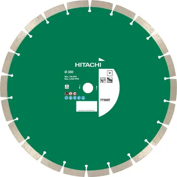 Řezný kotouč HIKOKI 773007 segmentový diamantový kotouč na beton 350 x 25,4mm (Hitachi)