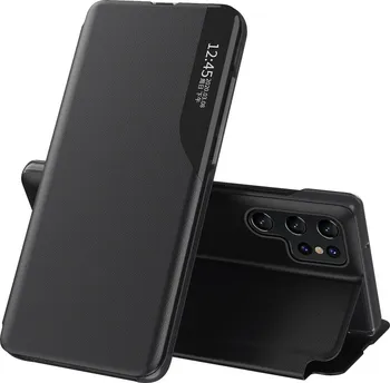 Pouzdro na mobilní telefon Forcell Eco Leather View Case pro Samsung Galaxy S22 Ultra