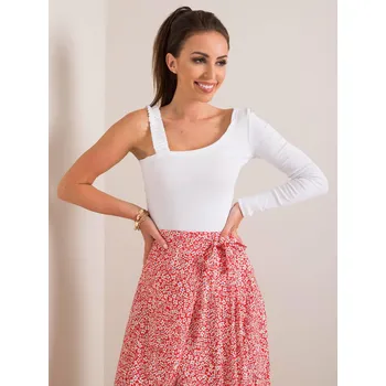 Dámská halenka RUE PARIS Bílá pruhovaná halenka Fashionhunters šedá 1463159