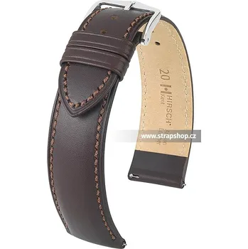 Řemínek na hodinky Řemínek k hodinkám HIRSCH Kent hnědá (10) 20 mm pánský