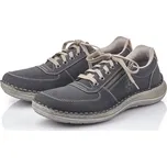 Pánská flexiblová obuv z ekokůže 03030-14 Rieker modrá Barva: blau, Velikost: 41