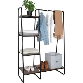 Obývací stěna Tempo Kondela Fringe (černá + ořech)