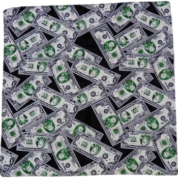 Šátek ČÍNA Šátek potisk čtvercový Dolar USA