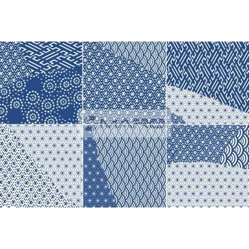 Obklad Ceramica Fioranese Kintsugi Obklad Japan Mix Blue 20,13 x 20,13, rektifikovaný, lesklý, KTJX206