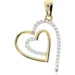 Zlatnictví Helios Zlaté srdce se zirkony