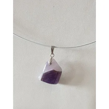Náhrdelník Náhrdelník na lanku s polodrahokamem - ametyst 2 (do vyprodání zásob)
