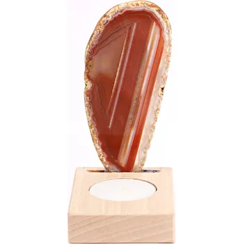 Svícen Magieprirody.cz Achátový svícen plát 10 cm - Top kvalita #423