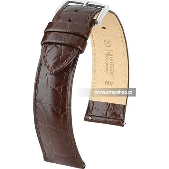 Řemínek na hodinky Řemínek k hodinkám HIRSCH Crocograin hnědá (10) 10 mm dámský