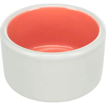 Miska pro psa Trixie Keramická miska s glazurou - 100ml, ø 7cm Barva: Šedá s lososovou