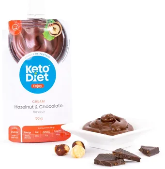Keto dieta KetoDiet Proteinový krém s lískovými oříšky 50 g příchuť čokolády