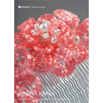 ostatní stavebnice KORÁLKOVÁ STAVEBNICE - Hřebínek do vlasů - fialová (Jiskřivá krása)