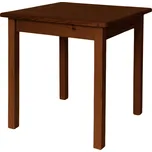 Dede Stůl z masivu borovice 80x80 cm Lak dřeva: Ořech