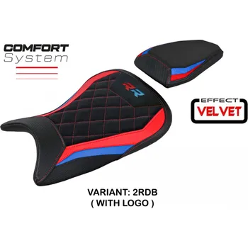 Autopotah TPZ Italia Potah sedla BMW S 1000 RR M-SPORT (19-24) Waal Velvet Comfort System model s logem