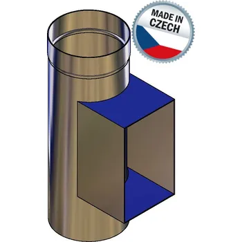 Komín Díl s kontrolním otvorem Ø 140 mm - 150x250 mm