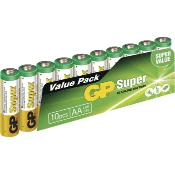 Článková baterie GP Batteries Alkalická baterie GP 1,5V AA 10 ks
