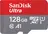 paměťová karta SanDisk MicroSDXC Ultra 128 GB Class 10 UHS-I + SD adaptér (SDSQUAB-128G-GN6MA)