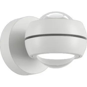 Nástěnné svítidlo Lodes 16552 1030 Nautilus mini, bílé svítidlo se 2 reflektory, 2x6W LED 3000K stmívatelné, prům. 8,5cm