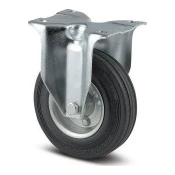 Pojezdové kolečko Kolečko průmyslové gumové pevné 160mm plotýnka