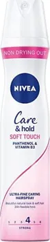 Stylingový přípravek Nivea Care & Hold Soft Touch 4 lak na vlasy s panthenolem a vitamínem B3 250 ml