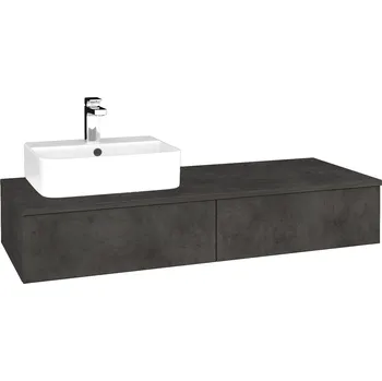 Koupelnový nábytek Dřevojas koupelnová skříňka MODULE SZZ2 120 L(umyvadlo JOY 3) Barevné provedení: D16 Beton tmavý + doprava zdarma + při platbě převodem sleva