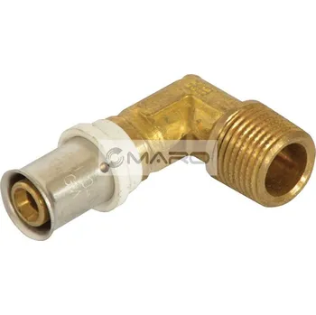 rozdělovač topení Gabotherm Koleno lisovací přechodové Multi press GT-M-PAWR s vnějším závitem AG 26 mm x 3/4", 00793