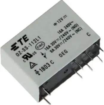 Relé Relé 12V 1 x 240V / 16A OZ-SS-112LM1