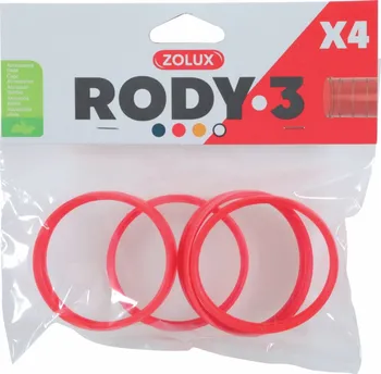 Zolux Rody 3 spojovací kroužek červený 4 ks