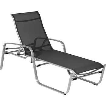 Zahradní lehátko Karasek Stohovatelné lehátko s područkami Florida, Karasek, rám lakovaný hliník barva dle vzorníku, výplet Karatex dle vzorníku