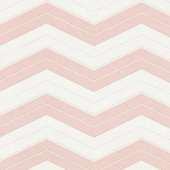 Tapeta Bílorůžová vliesová tapeta cik cak vzor 34242-2, Dimex 2020, AS Creation